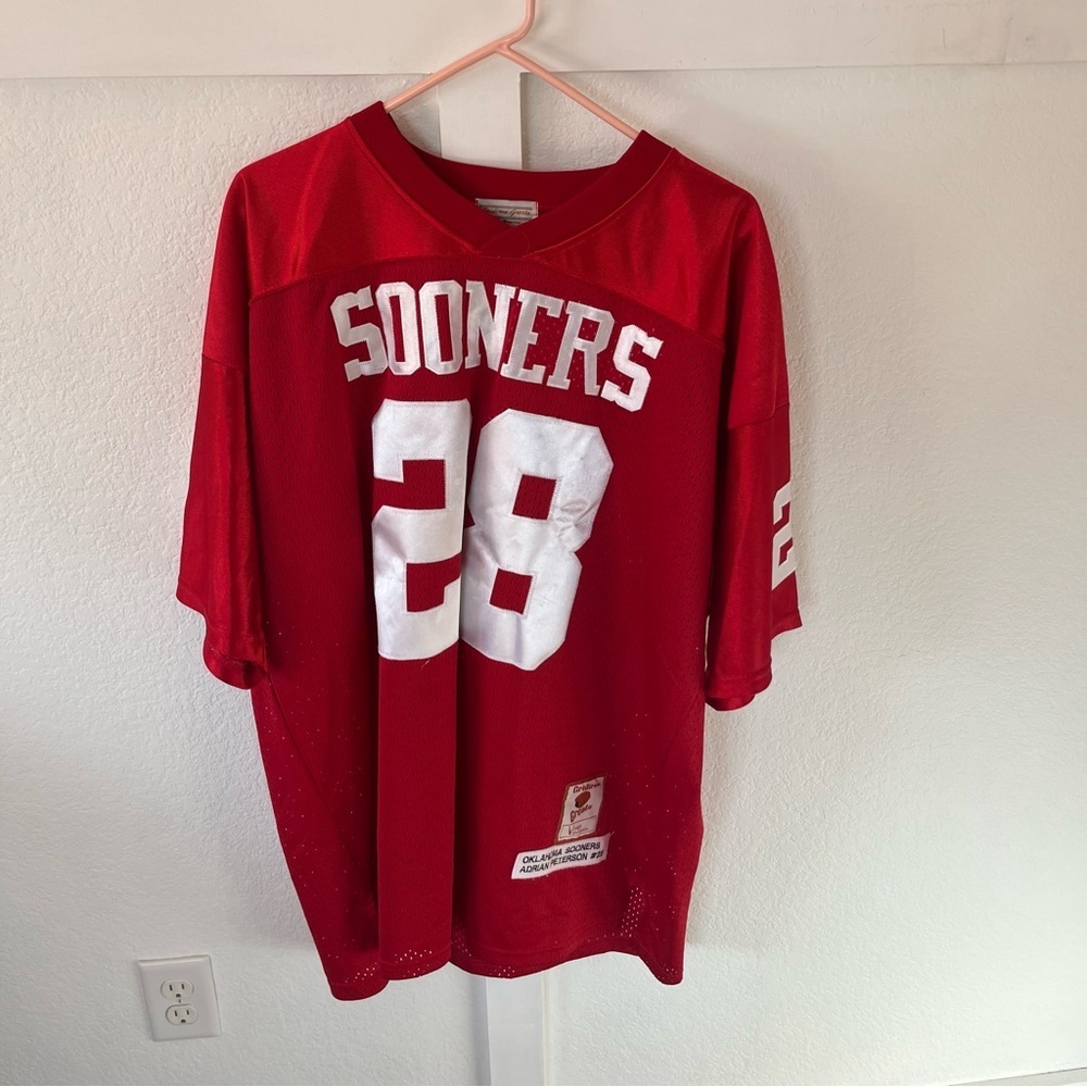Vintage Gridiron Greats Adrian Peterson Men's 52 Oklahoma Sooners Jersey